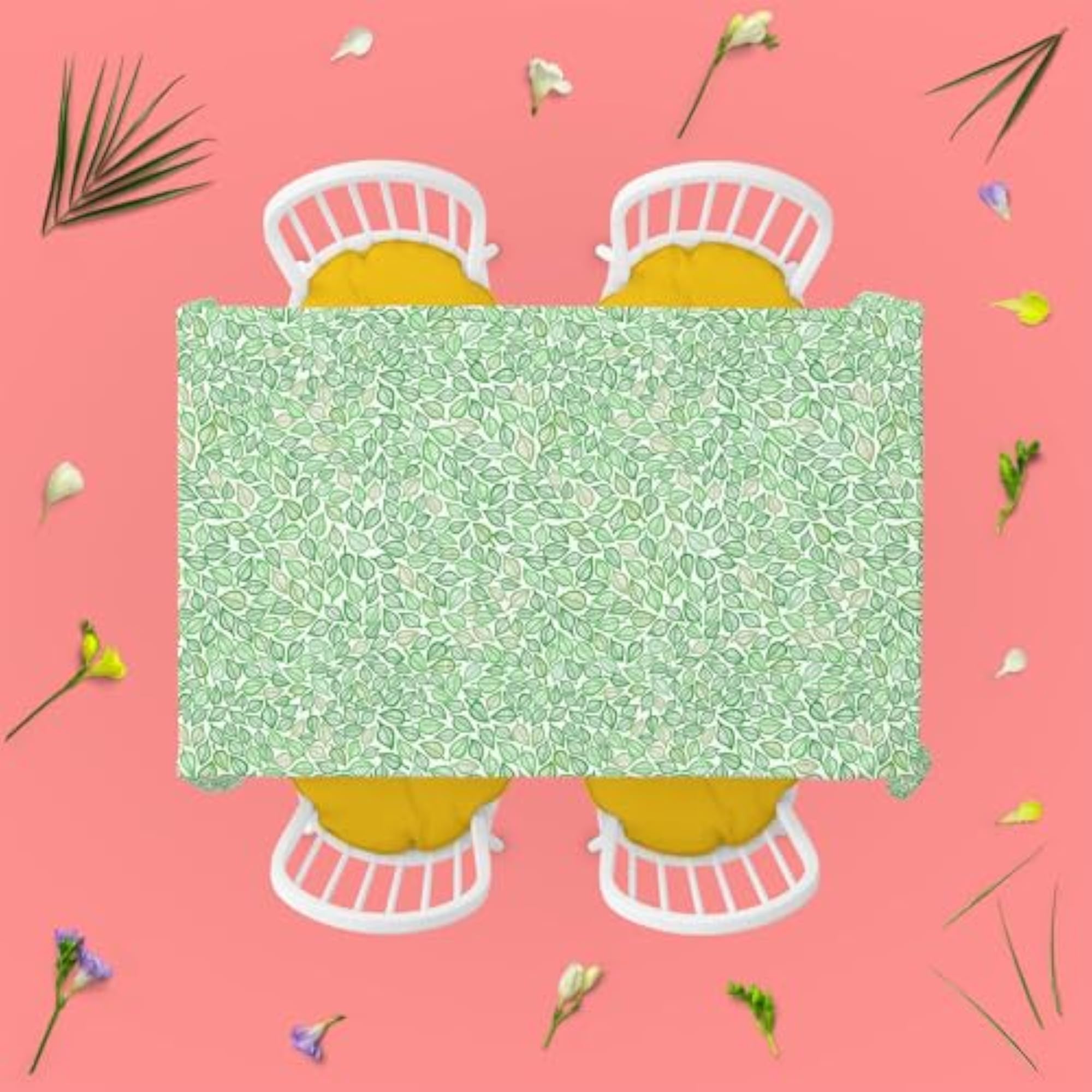 Artistic Leaf Table Cloth Cover for Dining & Center Table